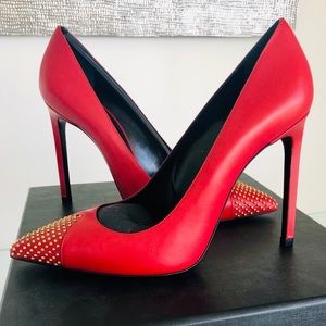 Saint Laurent Limited Edition Gold Studded Heels